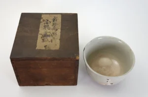 對州窯立鶴図茶碗