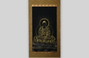 阿弥陀如来坐像 仏画掛軸